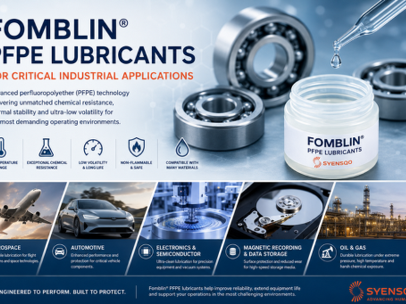 Fomblin® PFPE Lubricants for Critical Industrial Applications