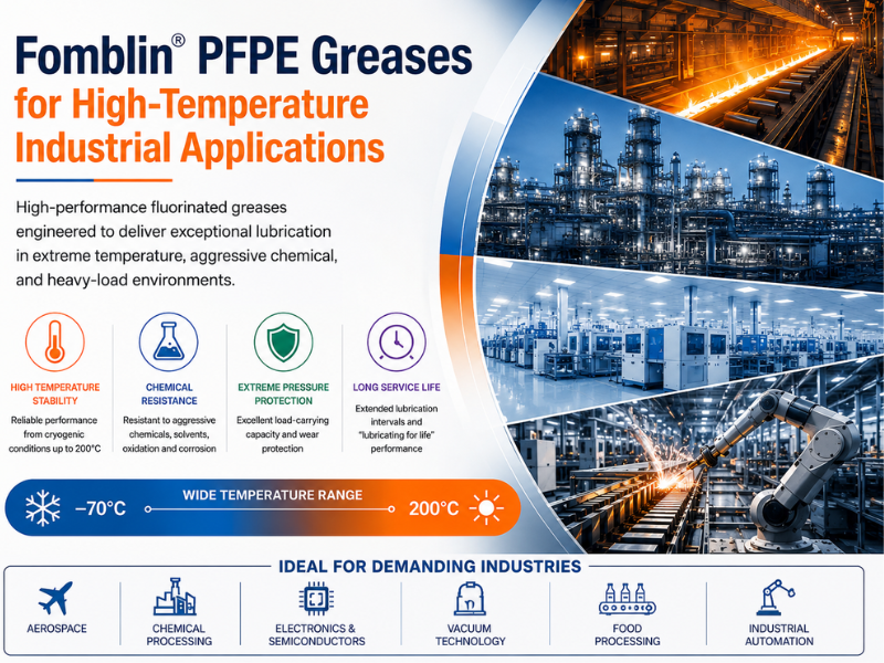 Fomblin® PFPE Greases for High-Temperature Industrial Applications