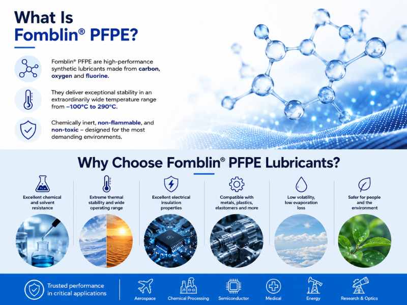 What Is Fomblin® PFPE? Why Choose Fomblin® PFPE Lubricants?