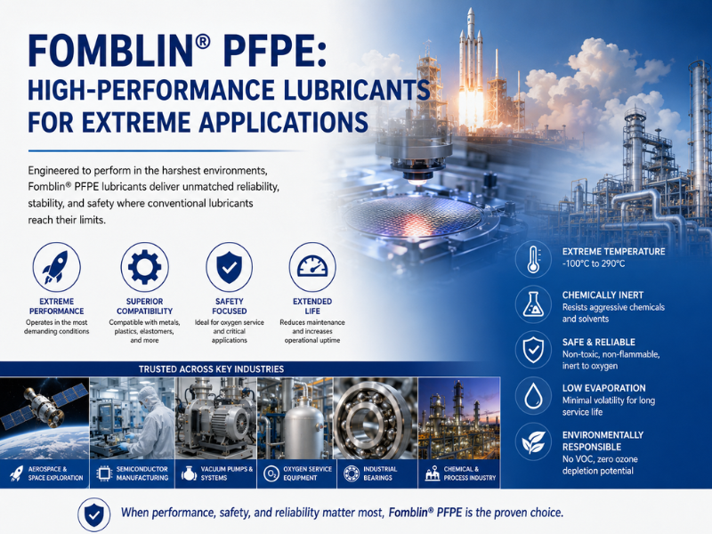 Fomblin® PFPE: High-Performance Lubricants for Extreme Applications